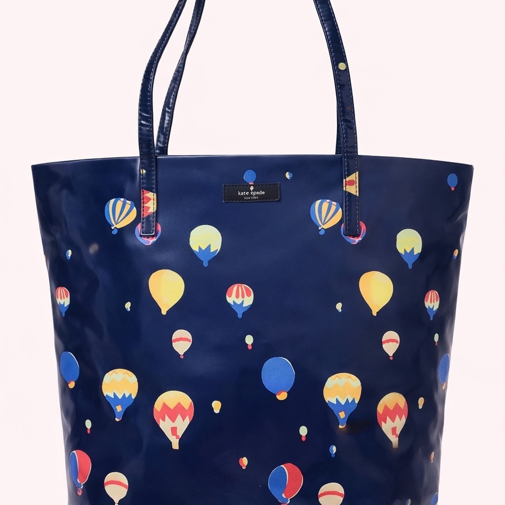 🌈 Kate Spade Daycation Bon Shopper Tote – Hot Air Balloon Print 🌈